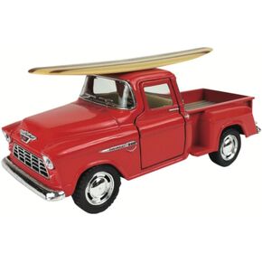 بلاي ميكر تويز 1955 تشيفي ستيب سايد مع لعبة سيارة ركوب الأمواج، طول 12.7 سم، ألعاب لعب تفاعلية للأطفال in Kuwait