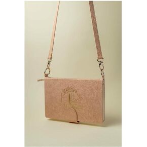 دفتر Sling - دفتر يوميات رصاصي - شبكة نقطية مقاس A5 باللون الذهبي الوردي لمجلة بوجو - سهل الحمل - صفحة مثقوبة 120 جرام في المتر المربع (وردي) in Kuwait