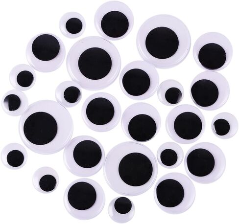 DIYASY 2 Inch 3 Inch 4 Inch Large Googly Wiggle Eyes with Self-adhesive 8 Pcs for Christmas Decorations in Kuwait