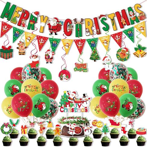 عيد ميلاد سعيد حزب الزينة عيد الميلاد بالونات اللاتكس لديكورات حفلة عيد الميلاد عيد ميلاد سعيد راية عيد ميلاد سعيد كعكة توبر للمنزل عيد الميلاد عطلة حزب الزينة in Kuwait