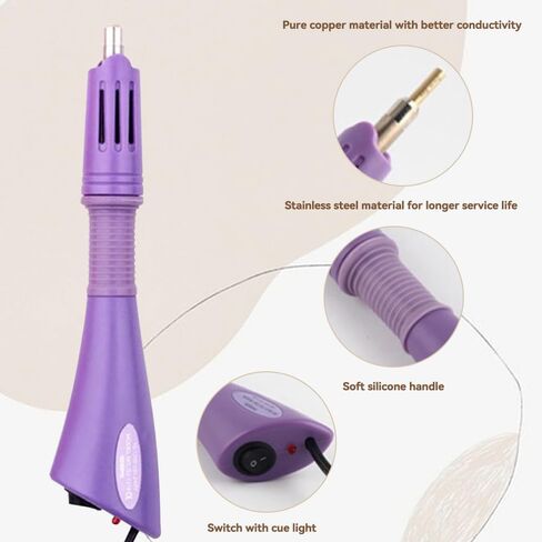Hotfix Applicator 7-in-1 Rhinestone Setter Hot Fix Wand Bedazzler Kit Black in Kuwait