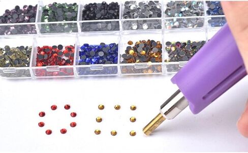 Hotfix Applicator 7-in-1 Rhinestone Setter Hot Fix Wand Bedazzler Kit Black in Kuwait