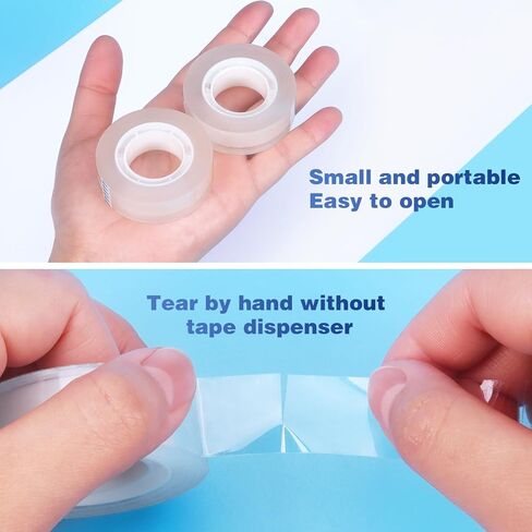 8 لفات من NNY عبوات شريط شفاف، شريط شفاف، لفات شريط لجميع الأغراض للمكتب والمنزل والمدرسة in Kuwait