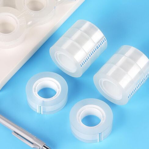 8 لفات من NNY عبوات شريط شفاف، شريط شفاف، لفات شريط لجميع الأغراض للمكتب والمنزل والمدرسة in Kuwait