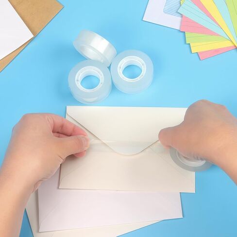 8 لفات من NNY عبوات شريط شفاف، شريط شفاف، لفات شريط لجميع الأغراض للمكتب والمنزل والمدرسة in Kuwait