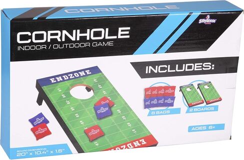 مجموعة ألعاب كورنهول للأطفال - ألعاب كلاسيكية للسفر في الأماكن المغلقة والخارجية - تتضمن 8 أكياس فول - مجموعة ألعاب رمي حبوب الذرة في الفناء لمتعة الشاطئ العائلية، يرجى الحذر أصغر من اللعبة التقليدية! in Kuwait