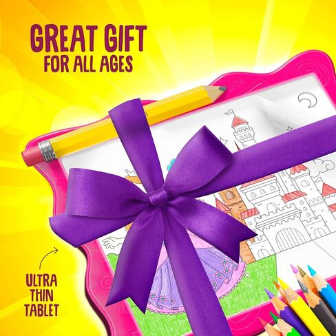 Dan&Darci Light Up Tracing Pad for Kids - Arts & Crafts Art Drawing Tracer Board for Girls & Boys Ages 5-12 - Birthday Toys Gift Ideas for Girl or Boy 5+ Year Old Best Christmas Gift Toy - 6 7 8 9 10 in Saudi Arabia