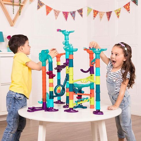 B. toys- Marble-Palooza- Marble Run Set- Developmental STEM Playset- 38-Piece Educational Building Toy- Marble Maze for Kids – 3 Years + in Saudi Arabia