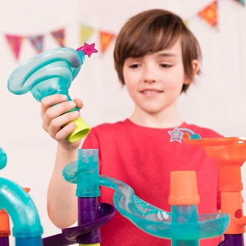 B. toys- Marble-Palooza- Marble Run Set- Developmental STEM Playset- 38-Piece Educational Building Toy- Marble Maze for Kids – 3 Years + in Saudi Arabia
