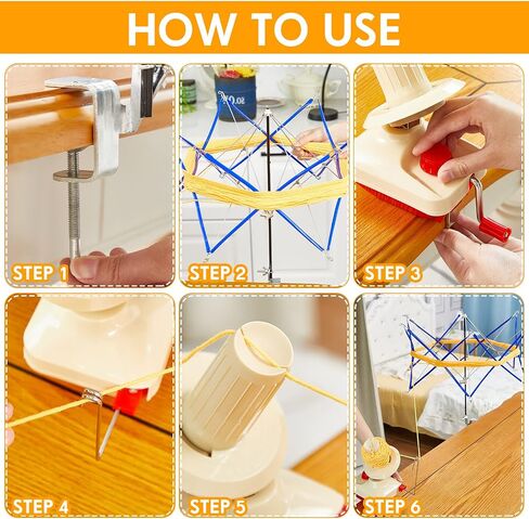 Hand Operated Yarn Ball Winder 3.5 Ounce and Umbrella Swift Basic Combo Set, Wool Pompom Maker, 16 Assorted Sizes Knitting and Crochet Kit for Women Men Hand Thread Weaving Stitch Craft Maker Supply in Saudi Arabia