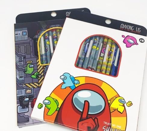 امونج اس 12 قلم رصاص 2B بتصميم عشوائي للتغليف. in Kuwait