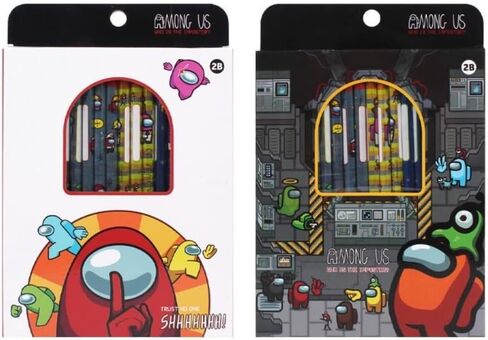 امونج اس 12 قلم رصاص 2B بتصميم عشوائي للتغليف. in Kuwait