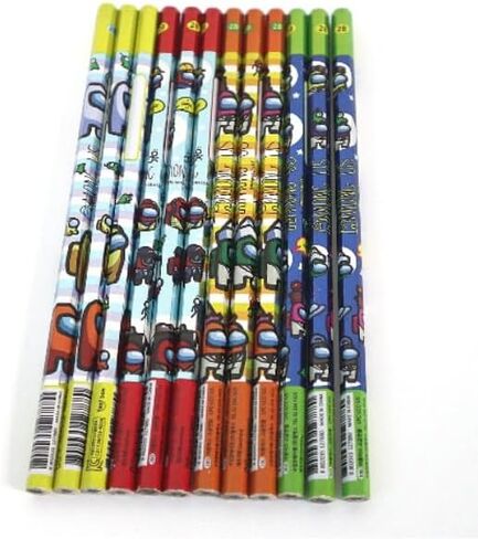 امونج اس 12 قلم رصاص 2B بتصميم عشوائي للتغليف. in Kuwait