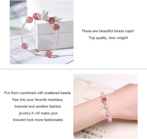 قبعات خرز زهرة مطلية بالذهب عيار 24 قيراط من PH PandaHall، 64 قطعة 8 أشكال غطاء نهاية زهرة نحاسي متعدد البتلات غطاء خرز نهاية قبعات ساحرة خرز فاصل لسوار القرط وقلادة المجوهرات، ذهبي/بلاتيني in Kuwait