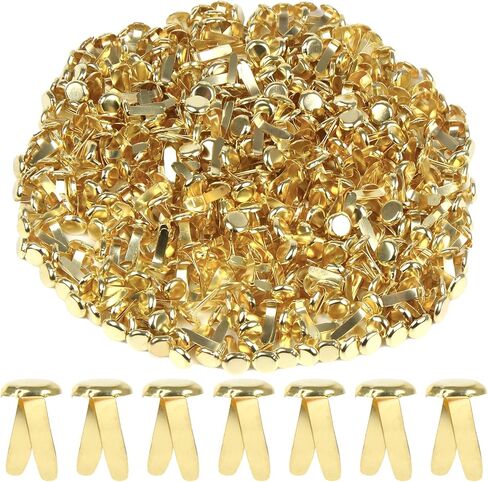 LOMIMOS 200Pcs Mini Paper Fastener Brad,Split Pin for Art Crafting School Project Decorative Scrapbooking DIY,0.79x0.3in in Kuwait
