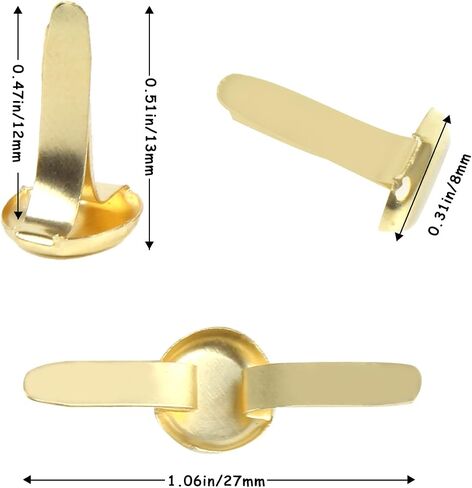 LOMIMOS 200Pcs Mini Paper Fastener Brad,Split Pin for Art Crafting School Project Decorative Scrapbooking DIY,0.79x0.3in in Kuwait