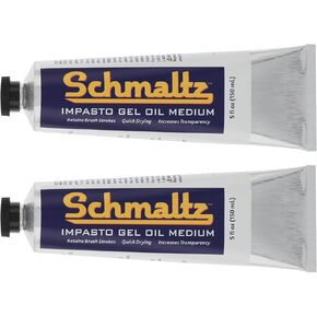 Schmaltz Artist Oil Impasto Gel Medium 150mL Tube - Quick Drying Impasto Gel to Increase Shine & Volume and Improve Transparency & Gloss - 3 Pack
