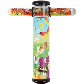 Playlearn Butterfly Design Kaleidoscope Glitter Wand - 6" Kaleidoscope Toy with 5" Spiral Glitter Wand