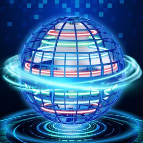 Flying Orb Ball Galaxy Ball - 2024 Upgraded Cosmic Globe Boomerang Ball Hover Ball for Kids Adult Boys Girls 360°Rotating Indoor Outdoor Flying Ball Cool Toys Gift（Blue）