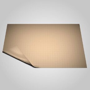 Ergon Games Battle Grid Mat for TTRPG | Frosted 2' x 3' Dungeon Master Mat. for use with Dry Erase Markers. in Saudi Arabia