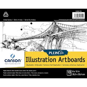 Canson Artist Series Plein Air Illustration Paper, Fold Over Art Board, 9x12 inches, 10 Sheets - Artist Paper for Adults and Students - Colored Pencil, Marker, Ink, Pen in Saudi Arabia