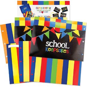 School Memory Scrapbook (3 Sets) Refill Extra Pockets and Photo Pages Kits For Class Keeper® Memory Keepsake Book For Girls