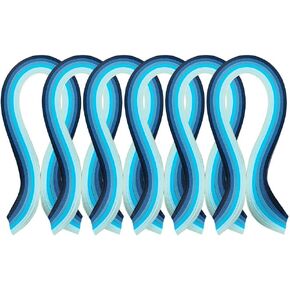 arricraft 1200 Strips Quilling Paper Strips, 3mm Quilling Art Strips, 6 Colors Paper Craft Supplies for Paper Art DIY Craft Projects-Green Gradient in Kuwait