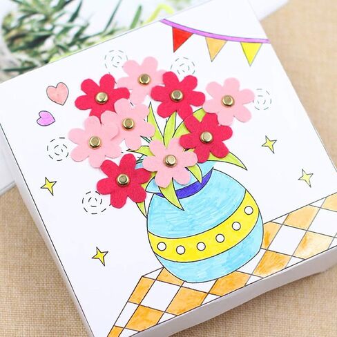 ميني برادز 400 قطعة مثبتات ورقية ذهبية فضية مستديرة معدنية باستيل حرفية برادز متعددة الألوان صغيرة مستديرة ورقية، جدائل معدنية زهرة سكرابوكينغ ضفائر زخرفية للمدرسة مكتب الحرف صنع DIY مشروع in Kuwait