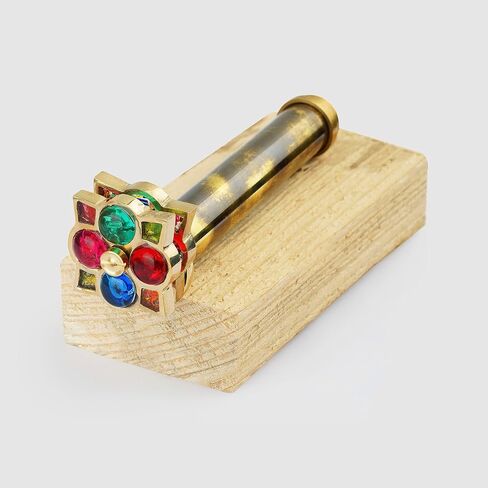AL QAYIM Enchanting Brass Kaleidoscope with Gift Box for All Occasions - Anniversary, Valentine, Christmas, Couple Gifts in Kuwait