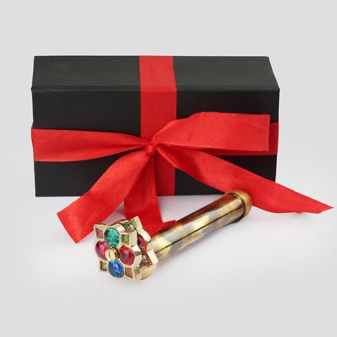 AL QAYIM Enchanting Brass Kaleidoscope with Gift Box for All Occasions - Anniversary, Valentine, Christmas, Couple Gifts in Kuwait