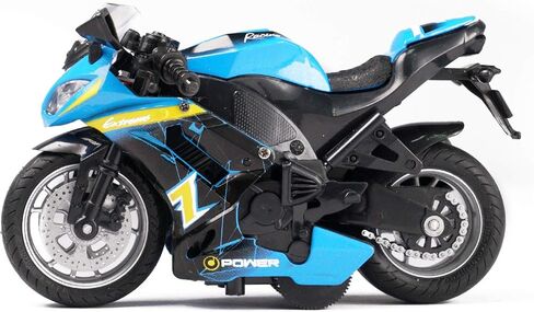 لعبة دراجة نارية، مع ألعاب خفيفة وموسيقى نماذج دييكاست للدراجات النارية، لعبة دراجات نارية للأولاد، لعبة دراجة نارية للأطفال 3-9 (برتقالي) in Kuwait