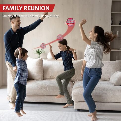 CASEIER Flying Orb Ball Toy, Hover Ball, Boomerang Ball, Fly Orb Pro Flying Spinner Mini Drone Flying Safe for Boys Girls Kids Adults Outdoor Indoor - Pink in Kuwait