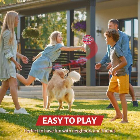 CASEIER Flying Orb Ball Toy, Hover Ball, Boomerang Ball, Fly Orb Pro Flying Spinner Mini Drone Flying Safe for Boys Girls Kids Adults Outdoor Indoor - Pink in Kuwait