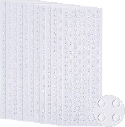 2400 Pieces Foam Dots Dual-Adhesive 3D Foam Tapes Foam Pop Dots Adhesive Mount for Craft DIY Art or Office Supplies, 12 Sheets, Round (0.4 Inch) in Saudi Arabia