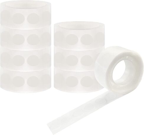 HANWER 200 PCS Glue Points for Balloons, Removable Sticky Point Tape, Adhesive Double Sided Clear dots for Craft Decoration in Kuwait
