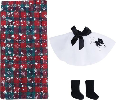 حقيبة نوم ياماسو، ملابس سانتا، إكسسوار عيد الميلاد للدمية (الدمية غير متضمنة) in Kuwait