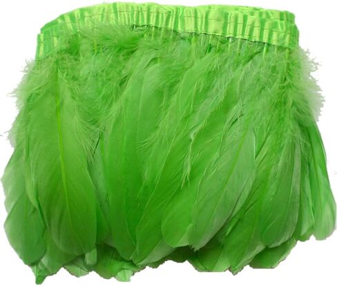 Sowder Duck Goose Feather Trim Fringe 2 Yards (Gold) in Kuwait