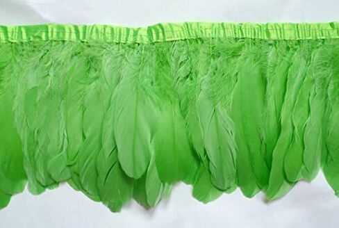 Sowder Duck Goose Feather Trim Fringe 2 Yards (Gold) in Kuwait