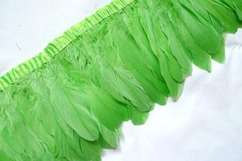 Sowder Duck Goose Feather Trim Fringe 2 Yards (Gold) in Kuwait