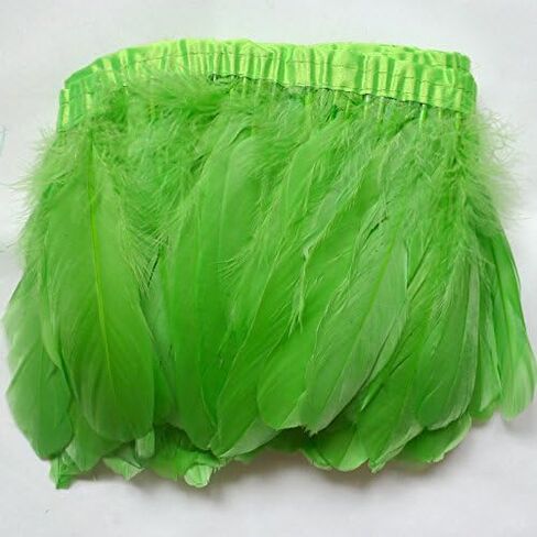 Sowder Duck Goose Feather Trim Fringe 2 Yards (Gold) in Kuwait