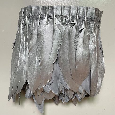 Sowder Duck Goose Feather Trim Fringe 2 Yards (Gold) in Kuwait
