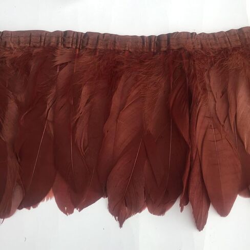 Sowder Duck Goose Feather Trim Fringe 2 Yards (Gold) in Kuwait