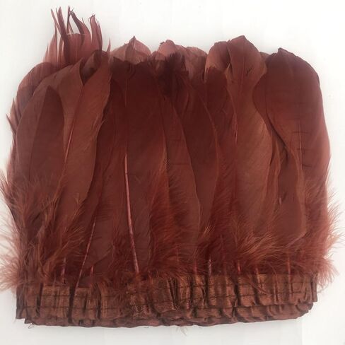 Sowder Duck Goose Feather Trim Fringe 2 Yards (Gold) in Kuwait