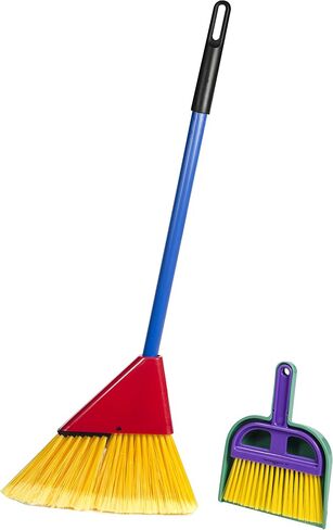 Schylling Junior Helper Push Broom, Red/Blue in Saudi Arabia