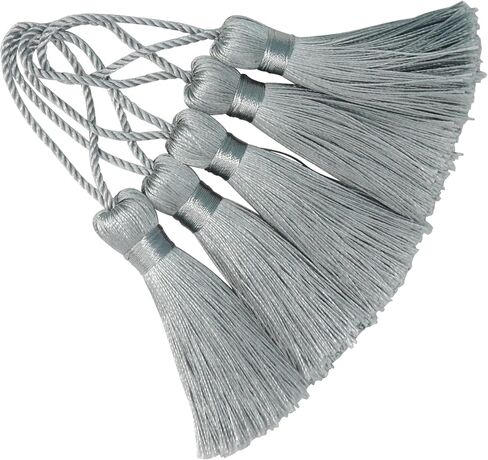 20Pcs 4.3 Inch Silky Mini Craft Tassels for Earrings, Souvenir(Black) in Kuwait