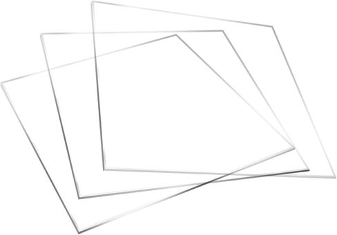 لوح أكريليك شفاف، لوح أكريليك شبكي لقرص الكيك، سطح الطاولة، خلفية، مشروع DIY، إطار صورة، لوحات، أعمال فنية (12 * 12 بوصة، 3 قطع، مربع، سمك 1/4 بوصة) in Kuwait