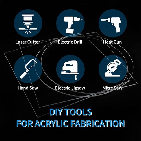 لوح أكريليك شفاف، لوح أكريليك شبكي لقرص الكيك، سطح الطاولة، خلفية، مشروع DIY، إطار صورة، لوحات، أعمال فنية (12 * 12 بوصة، 3 قطع، مربع، سمك 1/4 بوصة) in Kuwait