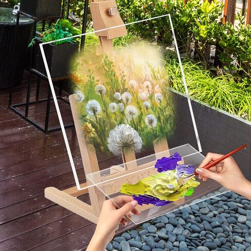 لوح أكريليك شفاف، لوح أكريليك شبكي لقرص الكيك، سطح الطاولة، خلفية، مشروع DIY، إطار صورة، لوحات، أعمال فنية (12 * 12 بوصة، 3 قطع، مربع، سمك 1/4 بوصة) in Kuwait