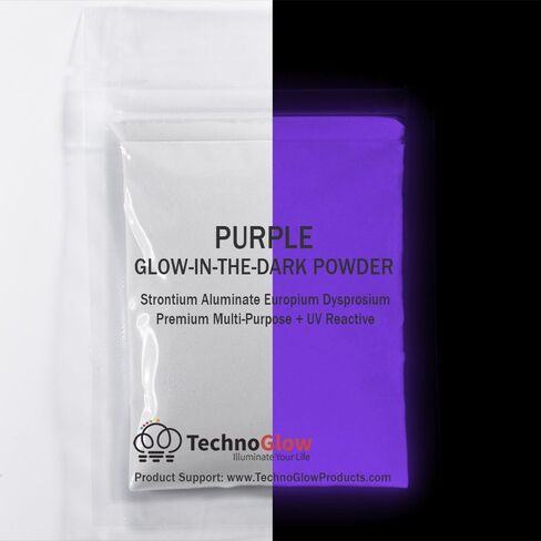 Purple Glow in The Dark & UV Reactive Pigment Powder - 500 Grams in Kuwait