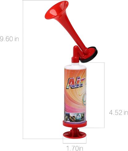 FARBIN Loud Air Horn Handheld Pump Air Horn Noisemakers for Kids Birthday Party, Football Match Sporting Events, Festival Celebrations, Fog Warning Horn Trump, 2pcs (Mini handheld horn 2pcs) in Saudi Arabia
